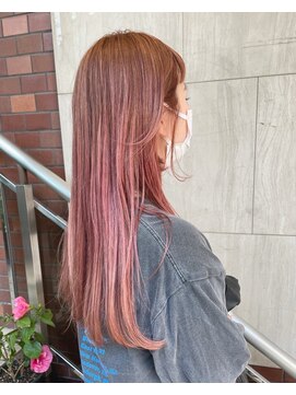モア 下通店(MORE) ピンクカラーロングヘア