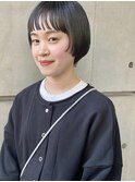 前上がりショートボブ