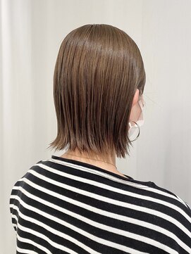 オリガミ トイロ(ORIGAMI TOIRO) ミルクティーベージュ×ボブ