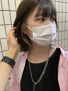 ロンドプランタン 恵比寿(Lond Printemps) 【石垣】イヤリングカラー/アッシュベージュ/デザインカラー