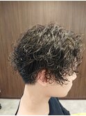 20代30代波巻きツイスパミックス前下がりセンターパート