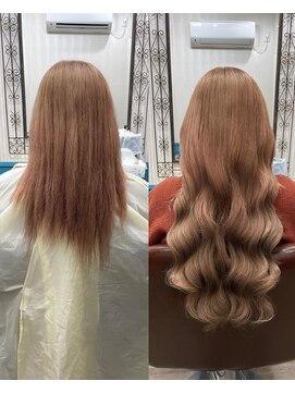 ルーム(Room) ダブルカラー＋エクステ編み込み60本