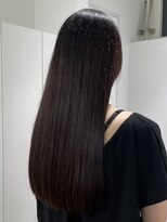 ウル 表参道(HOULe)&nbsp;バイカルテ レイヤー 髪質改善  ベージュ 酸熱トリートメント