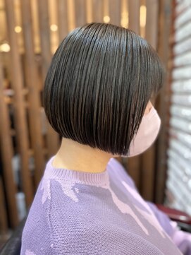 グランアージュ 池袋東口店(grandage) 大人可愛い20代30代40代ダークグレージュハイライトミニボブ