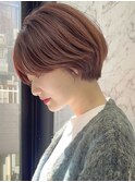 ショートボブ/簡単スタイリング/丸みショート/可愛い/20代30代