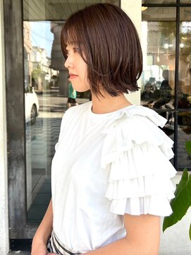 モク 京都北白川店(MOK) 【レイヤーボブ】動きを出してかわいく