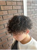 ツイストスパイラルパーマ波巻きパーマ刈り上げツーブロック20代