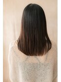 前下がりレイヤーカット美髪エアストレートZ越谷20代30代40代
