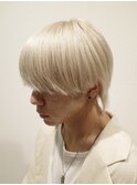 ハイライトメンズ波巻きスパイラルパーマサーフスタイルウルフ