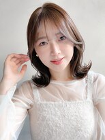 リヤン 表参道(lyann)&nbsp;レイヤー 小顔 デジタルパーマ ミニウルフ  チェリーブラウン ☆