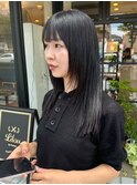 黒髪×レイヤーストレートロング
