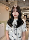 韓国顔まわりレイヤーカット×シースルーバング/札幌駅