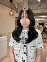 ナンバー ジェミカ 札幌(N° jemica) 韓国顔まわりレイヤーカット×シースルーバング/札幌駅