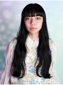 くびレイヤー/厚めバング/美髪/黒髪/20代/30代/40代/50代