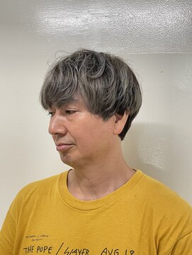 ヨシザワインク プレミアム 築地店(YOSHIZAWA Inc. PREMIUM) イケオジハイライトマッシュ白髪ぼかし