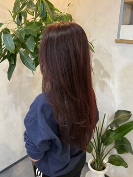 ルーチェ(Lu-che) チェリーレッド/バーガンディ/ハイレイヤー/バズカット/シャギー