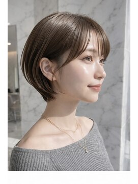 サンドパールス 仙台店(sand PALCE) 髪質改善/大人ガーリー/似合わせカット/ショートボブ前髪/仙台