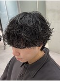 波巻きパーマ/波巻きスパイラル/波巻きシャドウ