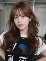 シオン(shion)&nbsp;前髪カット顔周りレイヤーロング韓国ヘア_F1494