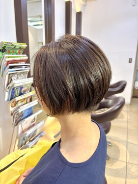 ヘアアーク(HAIR arc) ショートボブ#前下がり#ニュアンスカラー#ひし形#くびれかわいい
