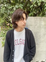 ヘアー アレス(hair ales)&nbsp;メンズニュアンスパーマボブミディアムロングパーマメンズボブ