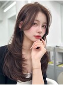 前髪顔まわり韓国ヘアレイヤーカットサイドバンク2wayバンク韓国