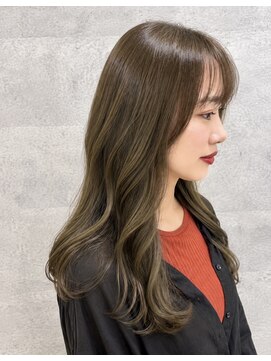 コワフュールトーリ フジグラン店(COIFFURE TORI) 透明感オリーブグレージュ×ロングレイヤー