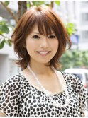ふんわり揺れるナチュラルボブレイヤー