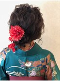 ボブでも可愛い卒業式ヘアアレンジ