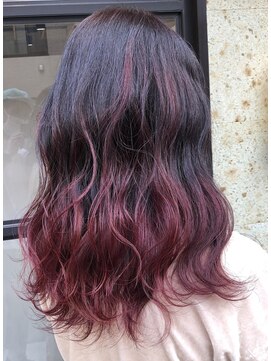 エイト 上野店(EIGHT ueno) 【EIGHT 】UENO_ウガワ ボルドーグラデーション