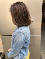 グランドライン(GRAND LINE)&nbsp;《GRANDLINE松本祐太朗》切りっぱなし ボブ グレーベージュ