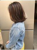 《GRANDLINE松本祐太朗》切りっぱなし ボブ グレーベージュ