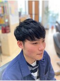【ポイントパーマで自然なくせっ毛風!】メンズショート