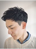 【ビジネススタイル】2ブロック × パーマ 出来る男の新スタイル