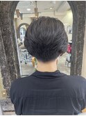 襟足すっきりハンサムショート/ダークアッシュ/ボーイッシュ女子