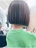縮毛矯正でアイロンいらず♪大人美人ボブ
