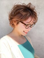 メゾンドイギー(MAISON de IGGY)&nbsp;コテでふわっと耳掛けショート/シルキーベージュ/デザインカラー