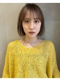 首元すっきりボブ