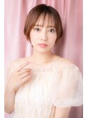 シースルー前髪ステップボーンカット艶感ショートマッシュZ大宮