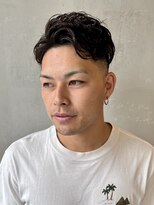 フランクスバーバーリザーブ 人形町店(FRANK’S BARBER RESERVE)&nbsp;アップバングサイドグラデーションパーマ　ｙ