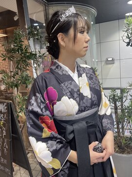ヘアーアンドメイク ビス(HAIR&MAKE bis) 卒業式袴着付け・ヘアセット【立川/加藤沙久楽】