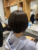 アドラーブル 駅南店(adorable) 20代30代ミニボブココアブラウン小顔美肌ストレート丸み