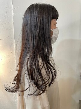 ヴァージ(Verge) レイヤーカット/ウェーブパーマ/前髪/こなれミディ[代官山駅]