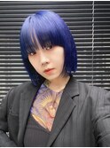 ブルーブラック/ネイビー/ブリーチ/ボブ
