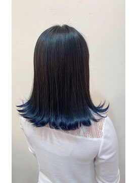 ニィー バイ ディコ(nii by Dico) ブルーブラックと裾カラーブルー☆