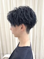 フリーラ 横浜(freera)&nbsp;メンズダークアッシュニュアンスパーマ韓国マッシュウルフカット
