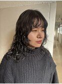 リッジパーマとウルフヘア【天間　彩香】