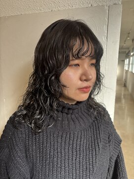 ポート 蕨(PORT) リッジパーマとウルフヘア【天間 彩香】