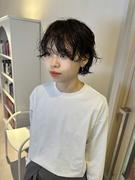 アム(amu) マッシュウルフ/ウルフパーマ/ショートパーマ/ボブパーマ