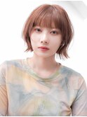 【La fith】外ハネボブ×ミニボブ×オレンジブラウン